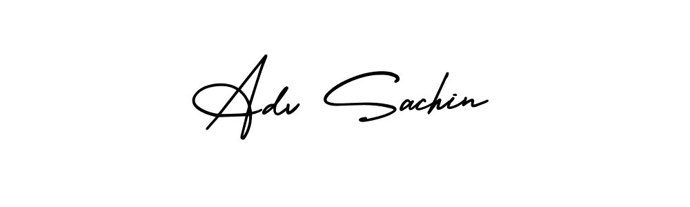 Adv Sachin stylish signature style. Best Handwritten Sign (AmerikaSignatureDemo-Regular) for my name. Handwritten Signature Collection Ideas for my name Adv Sachin. Adv Sachin signature style 3 images and pictures png