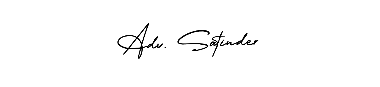 Also we have Adv. Satinder name is the best signature style. Create professional handwritten signature collection using AmerikaSignatureDemo-Regular autograph style. Adv. Satinder signature style 3 images and pictures png