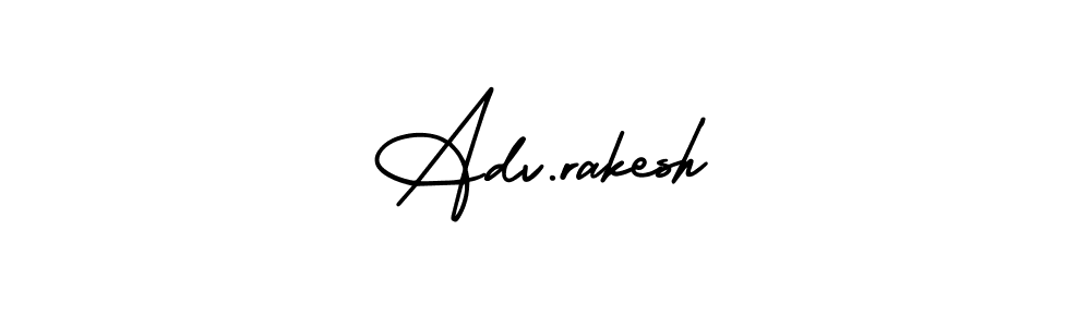 The best way (AmerikaSignatureDemo-Regular) to make a short signature is to pick only two or three words in your name. The name Adv.rakesh include a total of six letters. For converting this name. Adv.rakesh signature style 3 images and pictures png