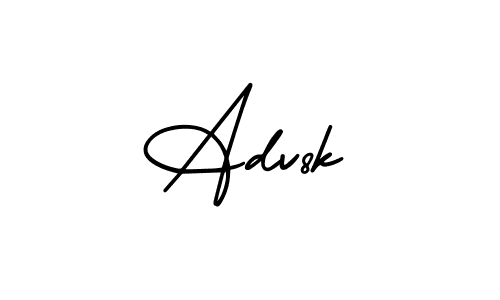 Make a beautiful signature design for name Adv8k. With this signature (AmerikaSignatureDemo-Regular) style, you can create a handwritten signature for free. Adv8k signature style 3 images and pictures png