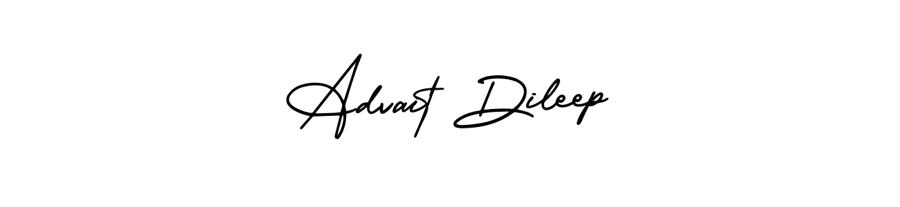 Advait Dileep stylish signature style. Best Handwritten Sign (AmerikaSignatureDemo-Regular) for my name. Handwritten Signature Collection Ideas for my name Advait Dileep. Advait Dileep signature style 3 images and pictures png