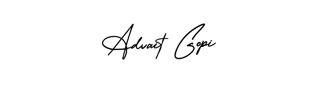 It looks lik you need a new signature style for name Advait Gopi. Design unique handwritten (AmerikaSignatureDemo-Regular) signature with our free signature maker in just a few clicks. Advait Gopi signature style 3 images and pictures png