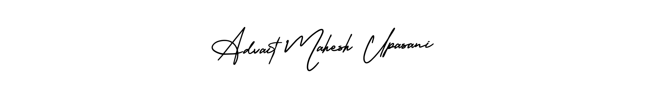 Similarly AmerikaSignatureDemo-Regular is the best handwritten signature design. Signature creator online .You can use it as an online autograph creator for name Advait Mahesh Upasani. Advait Mahesh Upasani signature style 3 images and pictures png