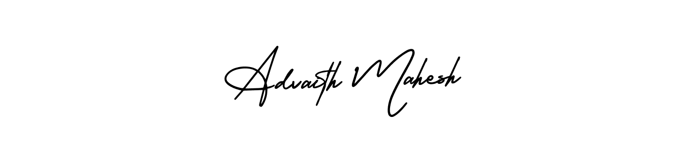 How to make Advaith Mahesh signature? AmerikaSignatureDemo-Regular is a professional autograph style. Create handwritten signature for Advaith Mahesh name. Advaith Mahesh signature style 3 images and pictures png