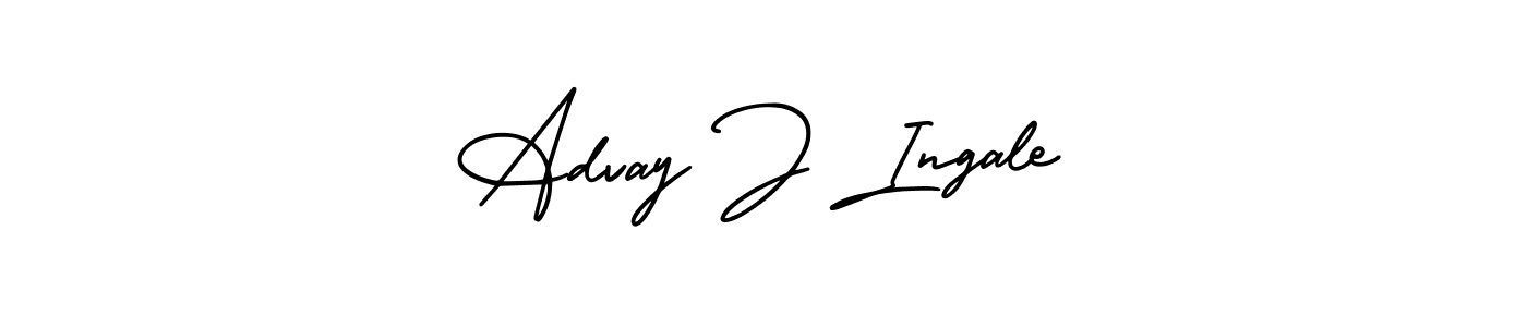 Use a signature maker to create a handwritten signature online. With this signature software, you can design (AmerikaSignatureDemo-Regular) your own signature for name Advay J Ingale. Advay J Ingale signature style 3 images and pictures png