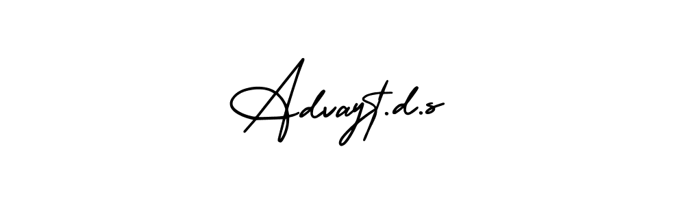 Similarly AmerikaSignatureDemo-Regular is the best handwritten signature design. Signature creator online .You can use it as an online autograph creator for name Advayt.d.s. Advayt.d.s signature style 3 images and pictures png