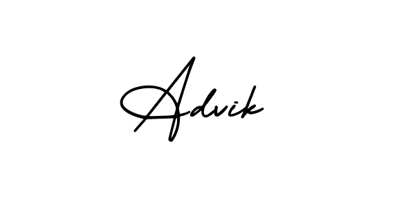 It looks lik you need a new signature style for name Advik . Design unique handwritten (AmerikaSignatureDemo-Regular) signature with our free signature maker in just a few clicks. Advik  signature style 3 images and pictures png