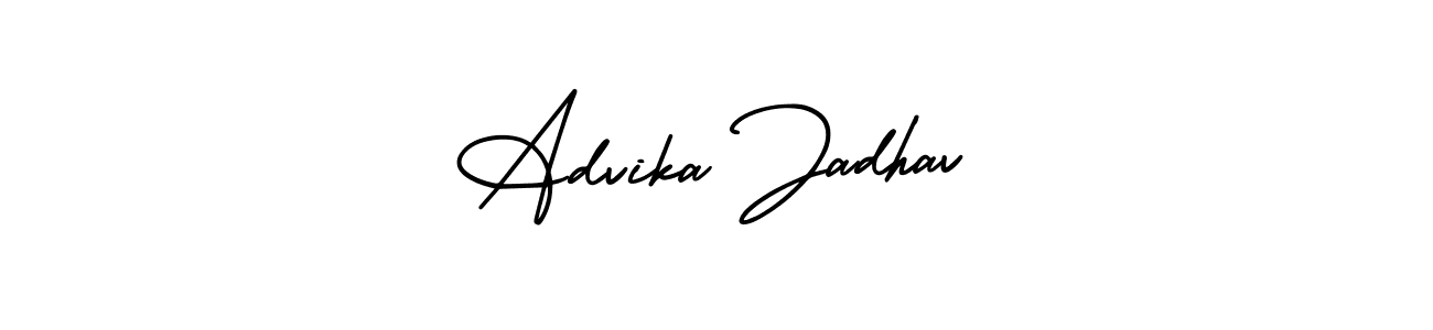 It looks lik you need a new signature style for name Advika Jadhav. Design unique handwritten (AmerikaSignatureDemo-Regular) signature with our free signature maker in just a few clicks. Advika Jadhav signature style 3 images and pictures png