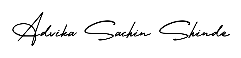 Master the art of signing with Advika Sachin Shinde written in fluent AmerikaSignatureDemo-Regular script. A great template to practice and refine your handwriting. Advika Sachin Shinde signature style 3 images and pictures png