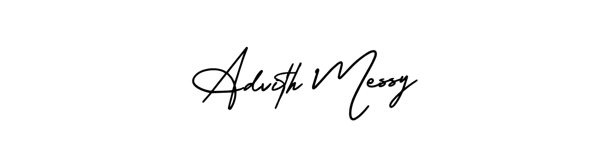 Best and Professional Signature Style for Advith Messy. AmerikaSignatureDemo-Regular Best Signature Style Collection. Advith Messy signature style 3 images and pictures png