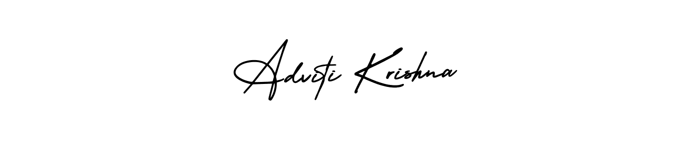 Also we have Adviti Krishna name is the best signature style. Create professional handwritten signature collection using AmerikaSignatureDemo-Regular autograph style. Adviti Krishna signature style 3 images and pictures png