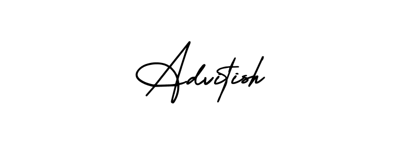 Design your own signature with our free online signature maker. With this signature software, you can create a handwritten (AmerikaSignatureDemo-Regular) signature for name Advitish. Advitish signature style 3 images and pictures png