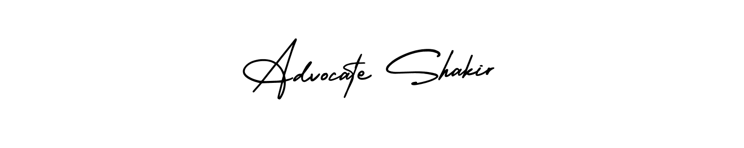 Design your own signature with our free online signature maker. With this signature software, you can create a handwritten (AmerikaSignatureDemo-Regular) signature for name Advocate Shakir. Advocate Shakir signature style 3 images and pictures png