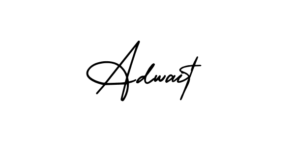 Similarly AmerikaSignatureDemo-Regular is the best handwritten signature design. Signature creator online .You can use it as an online autograph creator for name Adwait. Adwait signature style 3 images and pictures png