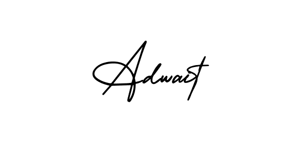 Adwait stylish signature style. Best Handwritten Sign (AmerikaSignatureDemo-Regular) for my name. Handwritten Signature Collection Ideas for my name Adwait. Adwait signature style 3 images and pictures png