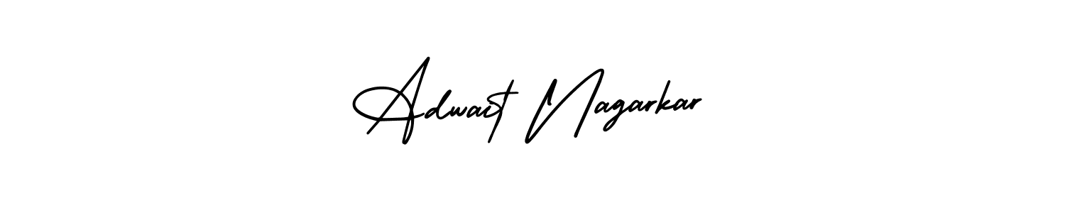 Adwait Nagarkar stylish signature style. Best Handwritten Sign (AmerikaSignatureDemo-Regular) for my name. Handwritten Signature Collection Ideas for my name Adwait Nagarkar. Adwait Nagarkar signature style 3 images and pictures png