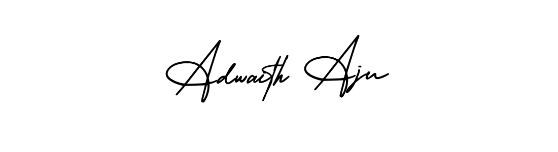 Make a beautiful signature design for name Adwaith Aju. With this signature (AmerikaSignatureDemo-Regular) style, you can create a handwritten signature for free. Adwaith Aju signature style 3 images and pictures png