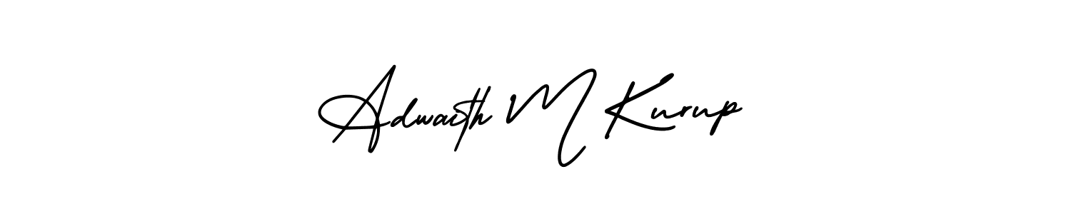 It looks lik you need a new signature style for name Adwaith M Kurup. Design unique handwritten (AmerikaSignatureDemo-Regular) signature with our free signature maker in just a few clicks. Adwaith M Kurup signature style 3 images and pictures png