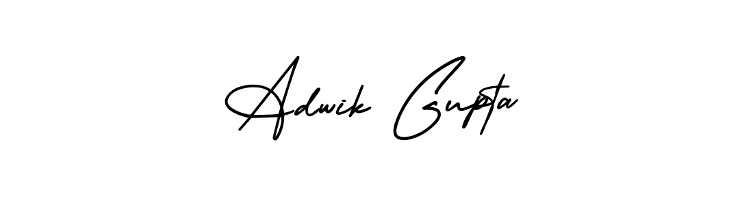 Make a short Adwik Gupta signature style. Manage your documents anywhere anytime using AmerikaSignatureDemo-Regular. Create and add eSignatures, submit forms, share and send files easily. Adwik Gupta signature style 3 images and pictures png