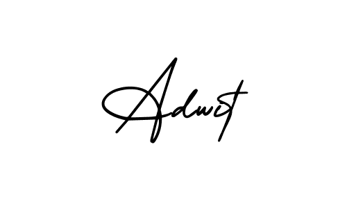 Make a beautiful signature design for name Adwit. With this signature (AmerikaSignatureDemo-Regular) style, you can create a handwritten signature for free. Adwit signature style 3 images and pictures png