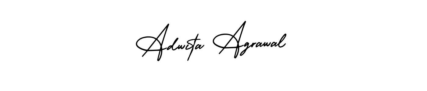 You should practise on your own different ways (AmerikaSignatureDemo-Regular) to write your name (Adwita Agrawal) in signature. don't let someone else do it for you. Adwita Agrawal signature style 3 images and pictures png