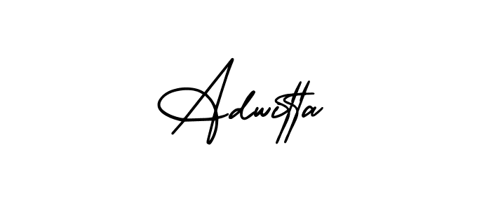 How to Draw Adwitta signature style? AmerikaSignatureDemo-Regular is a latest design signature styles for name Adwitta. Adwitta signature style 3 images and pictures png