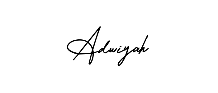 Also You can easily find your signature by using the search form. We will create Adwiyah name handwritten signature images for you free of cost using AmerikaSignatureDemo-Regular sign style. Adwiyah signature style 3 images and pictures png
