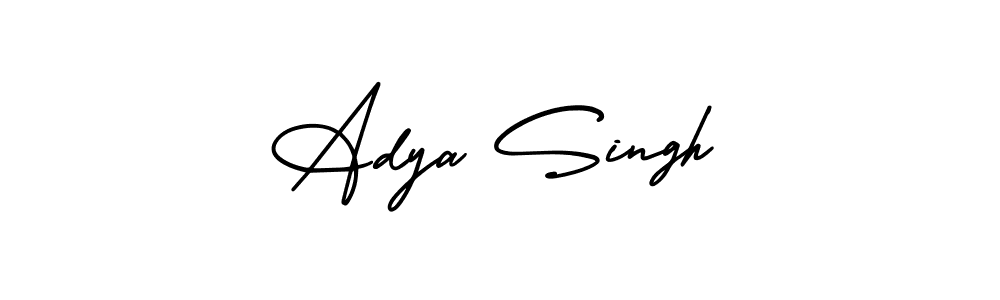 AmerikaSignatureDemo-Regular is a professional signature style that is perfect for those who want to add a touch of class to their signature. It is also a great choice for those who want to make their signature more unique. Get Adya Singh name to fancy signature for free. Adya Singh signature style 3 images and pictures png