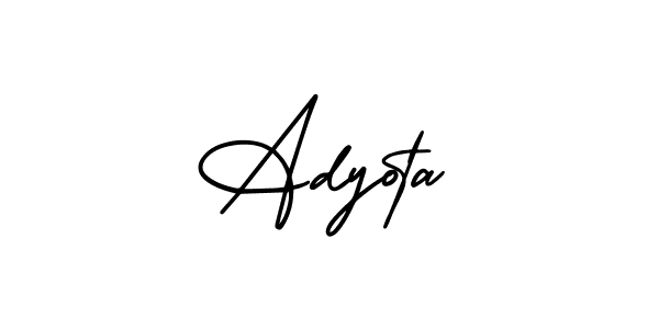 Similarly AmerikaSignatureDemo-Regular is the best handwritten signature design. Signature creator online .You can use it as an online autograph creator for name Adyota. Adyota signature style 3 images and pictures png