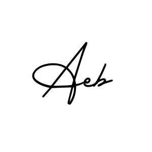 Make a beautiful signature design for name Aeb. Use this online signature maker to create a handwritten signature for free. Aeb signature style 3 images and pictures png