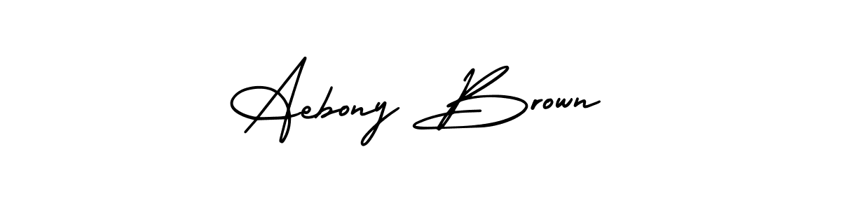 Aebony Brown stylish signature style. Best Handwritten Sign (AmerikaSignatureDemo-Regular) for my name. Handwritten Signature Collection Ideas for my name Aebony Brown. Aebony Brown signature style 3 images and pictures png