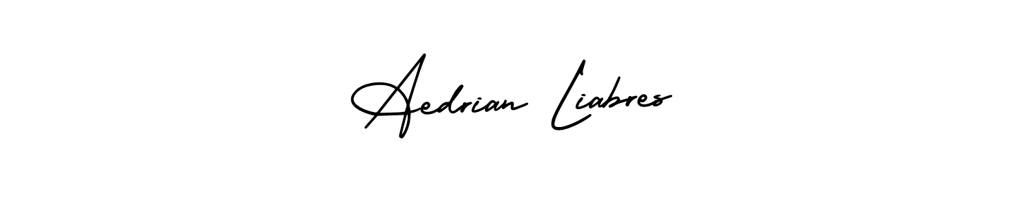 How to make Aedrian Liabres signature? AmerikaSignatureDemo-Regular is a professional autograph style. Create handwritten signature for Aedrian Liabres name. Aedrian Liabres signature style 3 images and pictures png