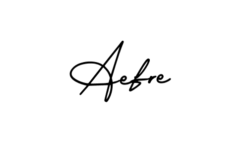 It looks lik you need a new signature style for name Aefre. Design unique handwritten (AmerikaSignatureDemo-Regular) signature with our free signature maker in just a few clicks. Aefre signature style 3 images and pictures png