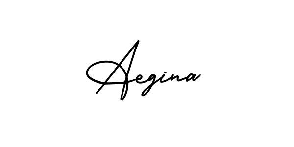 Make a beautiful signature design for name Aegina. With this signature (AmerikaSignatureDemo-Regular) style, you can create a handwritten signature for free. Aegina signature style 3 images and pictures png