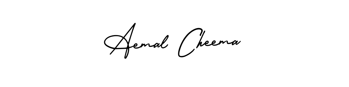 How to make Aemal Cheema signature? AmerikaSignatureDemo-Regular is a professional autograph style. Create handwritten signature for Aemal Cheema name. Aemal Cheema signature style 3 images and pictures png