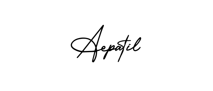 Make a beautiful signature design for name Aepatil. With this signature (AmerikaSignatureDemo-Regular) style, you can create a handwritten signature for free. Aepatil signature style 3 images and pictures png