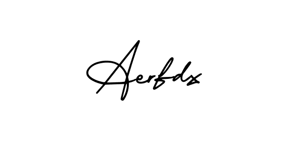 The best way (AmerikaSignatureDemo-Regular) to make a short signature is to pick only two or three words in your name. The name Aerfdx include a total of six letters. For converting this name. Aerfdx signature style 3 images and pictures png