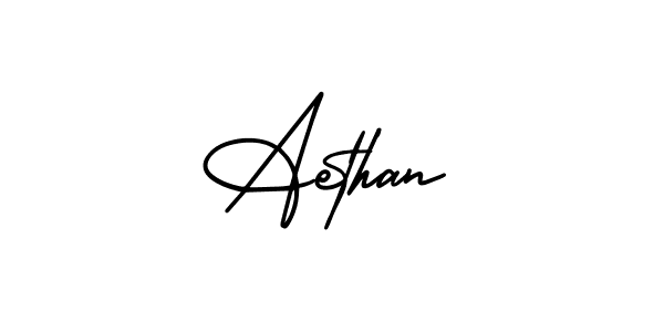 Design your own signature with our free online signature maker. With this signature software, you can create a handwritten (AmerikaSignatureDemo-Regular) signature for name Aethan. Aethan signature style 3 images and pictures png