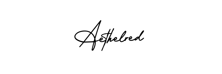 if you are searching for the best signature style for your name Aethelred. so please give up your signature search. here we have designed multiple signature styles  using AmerikaSignatureDemo-Regular. Aethelred signature style 3 images and pictures png