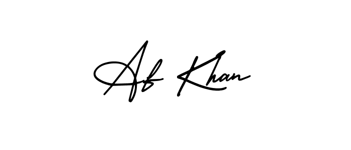 Af Khan stylish signature style. Best Handwritten Sign (AmerikaSignatureDemo-Regular) for my name. Handwritten Signature Collection Ideas for my name Af Khan. Af Khan signature style 3 images and pictures png