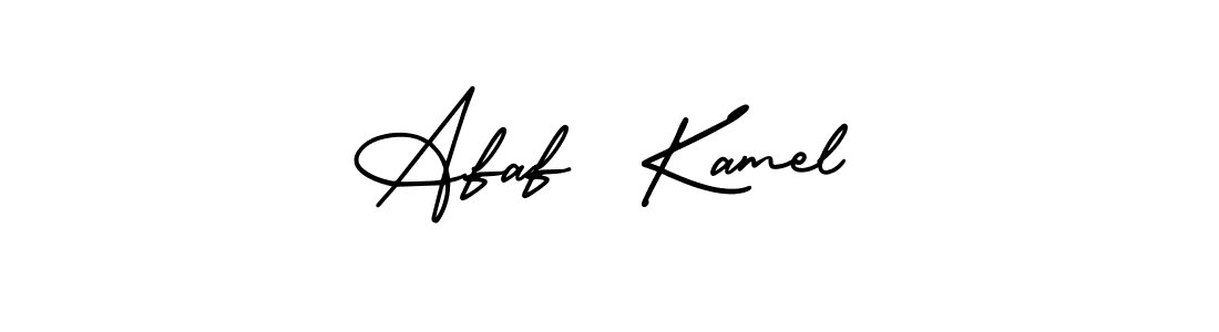 Create a beautiful signature design for name Afaf  Kamel. With this signature (AmerikaSignatureDemo-Regular) fonts, you can make a handwritten signature for free. Afaf  Kamel signature style 3 images and pictures png