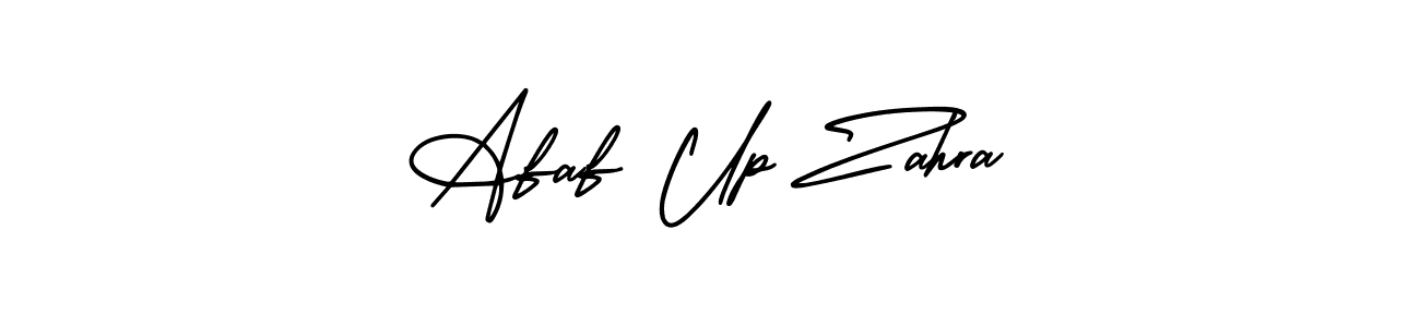 Design your own signature with our free online signature maker. With this signature software, you can create a handwritten (AmerikaSignatureDemo-Regular) signature for name Afaf Up Zahra. Afaf Up Zahra signature style 3 images and pictures png