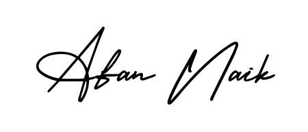 Discover the perfect balance of readability and style for Afan Naik with AmerikaSignatureDemo-Regular font. Create your dream signature today. Afan Naik signature style 3 images and pictures png