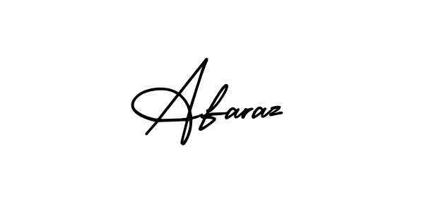 Make a beautiful signature design for name Afaraz. With this signature (AmerikaSignatureDemo-Regular) style, you can create a handwritten signature for free. Afaraz signature style 3 images and pictures png