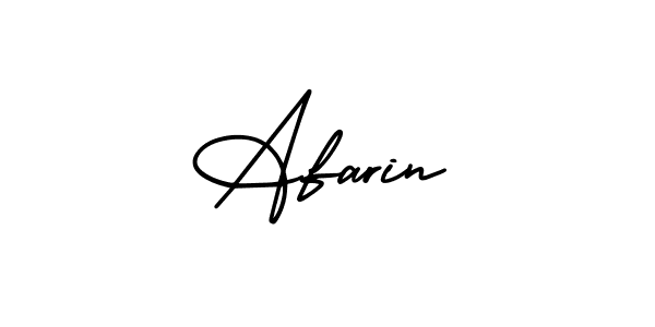 How to make Afarin name signature. Use AmerikaSignatureDemo-Regular style for creating short signs online. This is the latest handwritten sign. Afarin signature style 3 images and pictures png