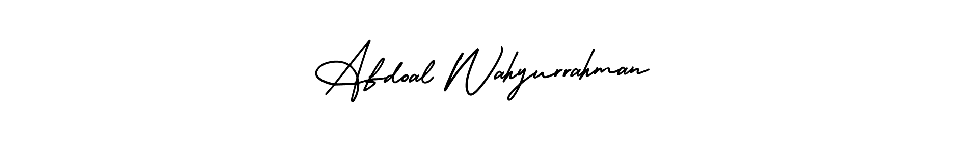 Design your own signature with our free online signature maker. With this signature software, you can create a handwritten (AmerikaSignatureDemo-Regular) signature for name Afdoal Wahyurrahman. Afdoal Wahyurrahman signature style 3 images and pictures png