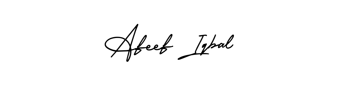 How to Draw Afeef Iqbal signature style? AmerikaSignatureDemo-Regular is a latest design signature styles for name Afeef Iqbal. Afeef Iqbal signature style 3 images and pictures png