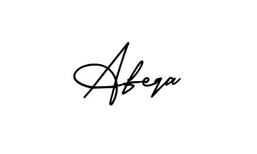 Make a beautiful signature design for name Afeqa. With this signature (AmerikaSignatureDemo-Regular) style, you can create a handwritten signature for free. Afeqa signature style 3 images and pictures png