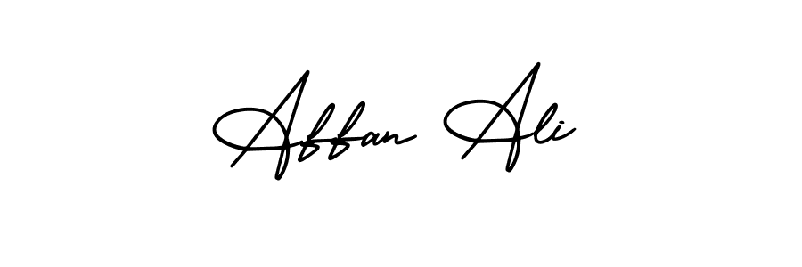 Make a beautiful signature design for name Affan Ali. With this signature (AmerikaSignatureDemo-Regular) style, you can create a handwritten signature for free. Affan Ali signature style 3 images and pictures png