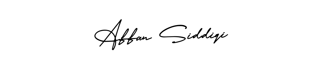 The best way (AmerikaSignatureDemo-Regular) to make a short signature is to pick only two or three words in your name. The name Affan Siddiqi include a total of six letters. For converting this name. Affan Siddiqi signature style 3 images and pictures png